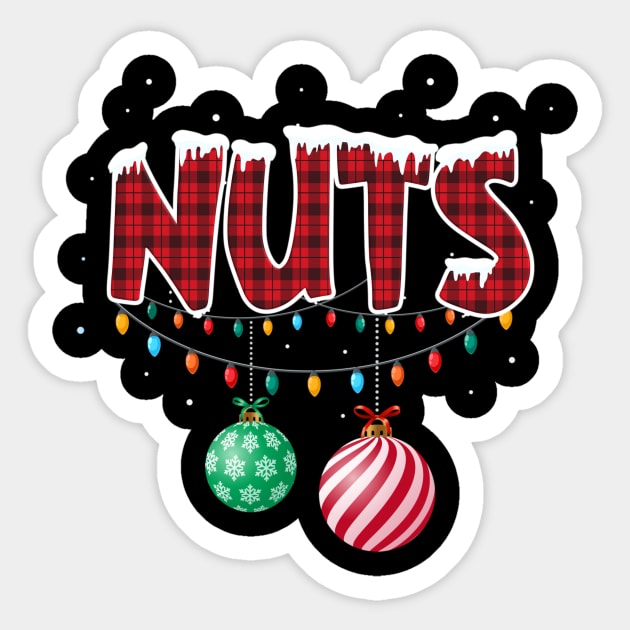 Chest Nuts Christmas Matching Couple Chestnuts Sticker by fenektuserslda